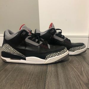 Air Jordan 3 retro OG black cement men’s 10.5 Nike